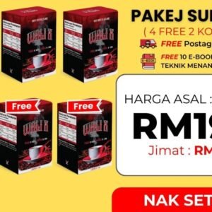 PAKEJ 4 FREE 2 KOTAK